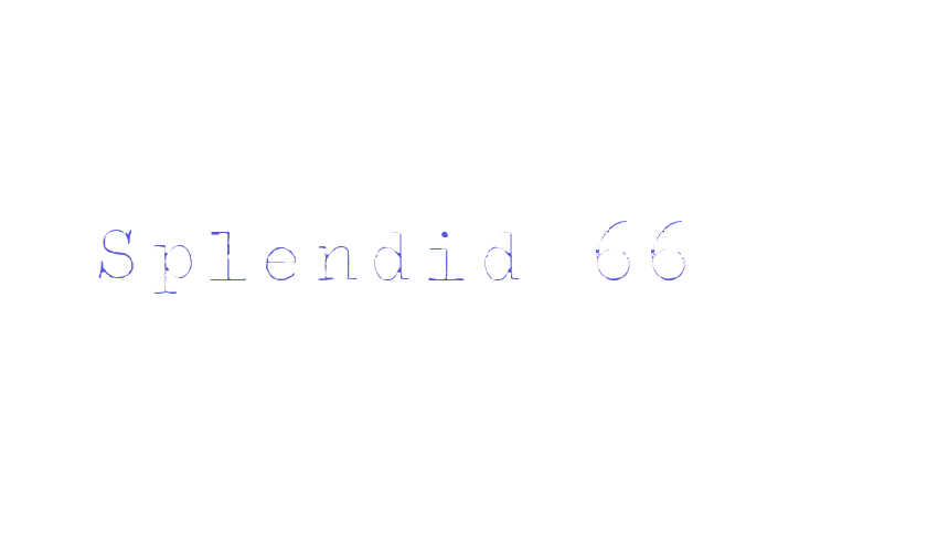 Splendid 66 Font Download