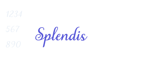 Splendis font