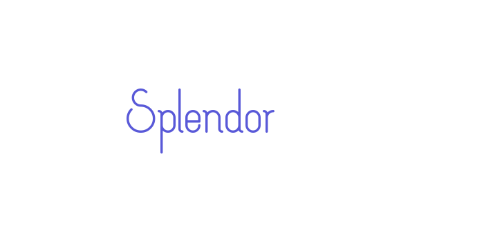 Splendor Font Download