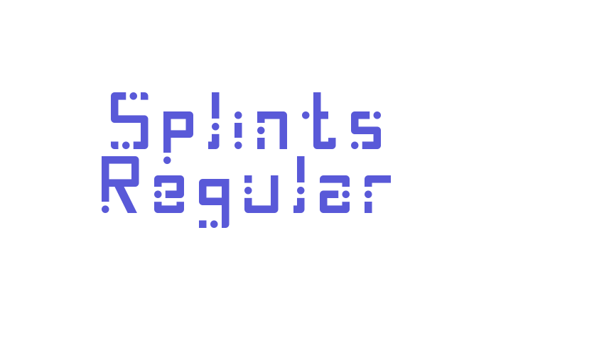 Splints Regular Font Download