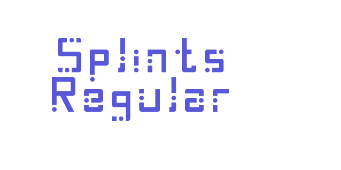 Splints Regular Font Download