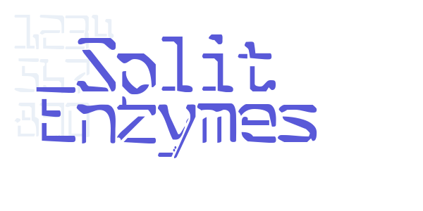 Split Enzymes font free