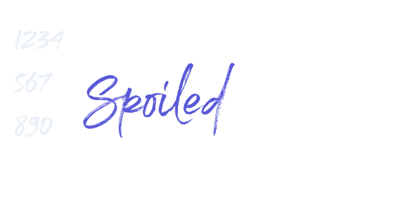 Spoiled font free