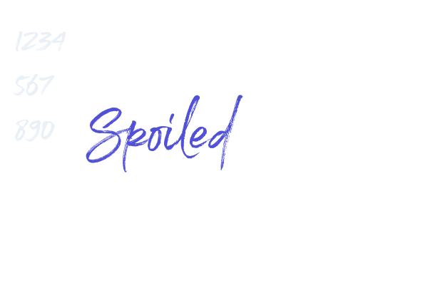 Spoiled Font Download