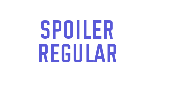 Spoiler Regular Font