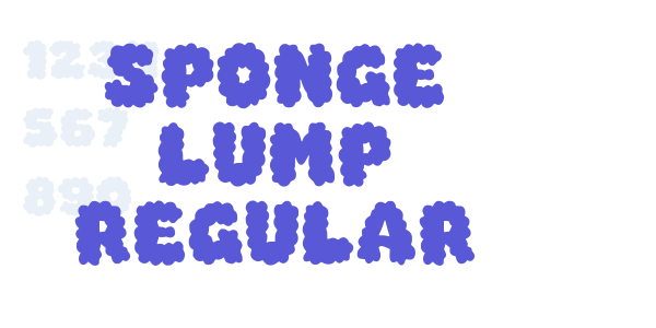 Sponge Lump Regular font