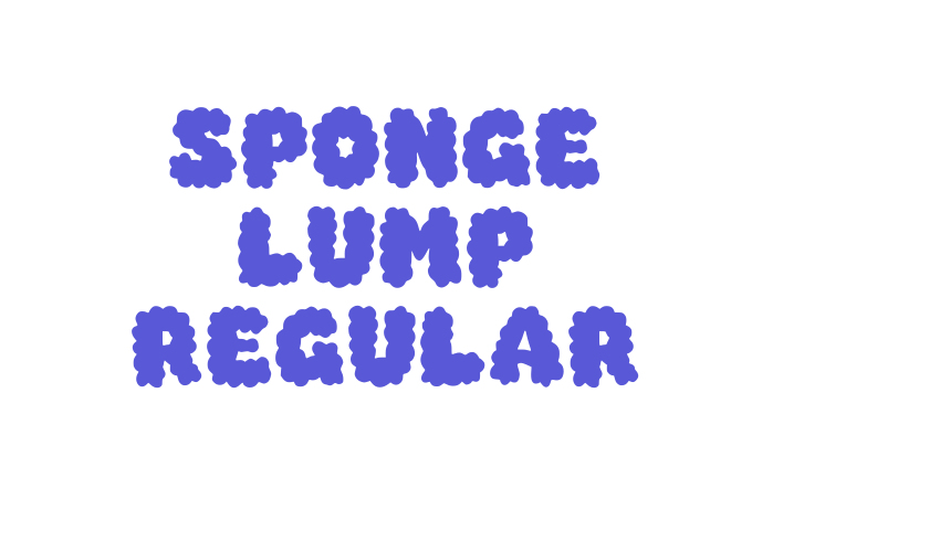 Sponge Lump Regular Font