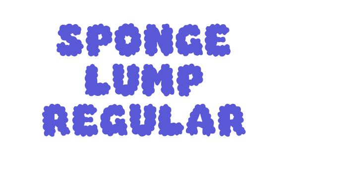 Sponge Lump Regular Font Download