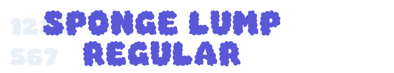 Sponge Lump Regular-related font