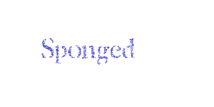 Sponged Font Download