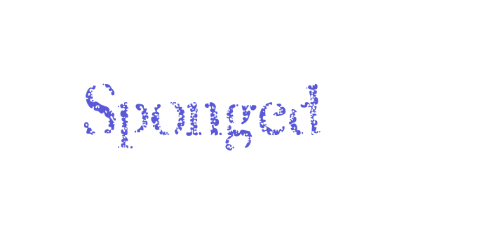 Sponged Font