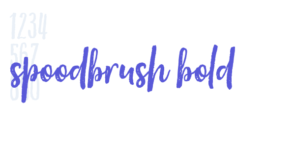 Spoodbrush Bold font free