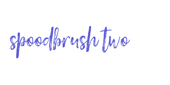 Spoodbrush Two Font Download