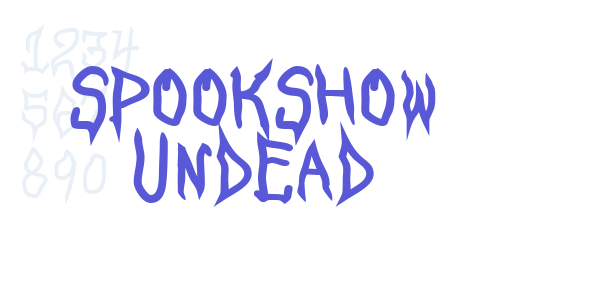 SpookShow Undead font free