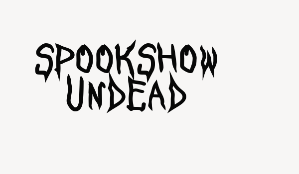 SpookShow Undead Font