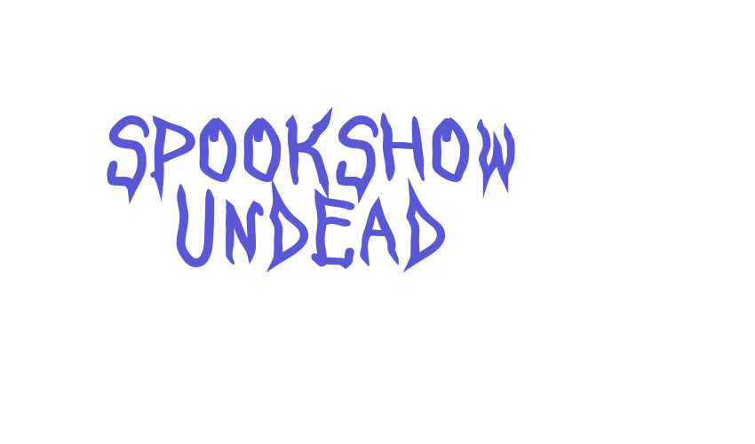 SpookShow Undead Font Download