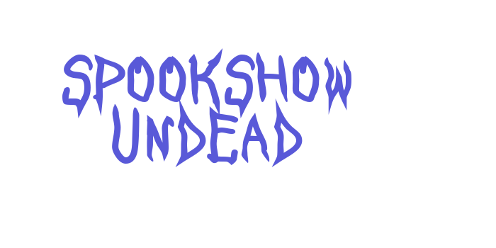 SpookShow Undead Font Download