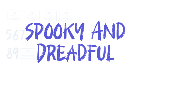 Spooky And Dreadful font