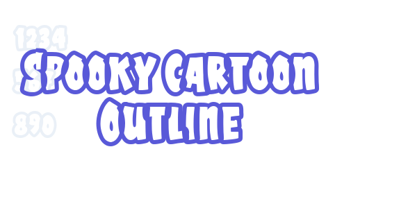 Spooky Cartoon Outline font free