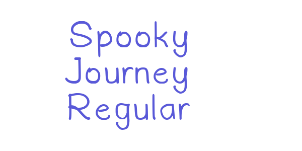 Spooky Journey Regular font free