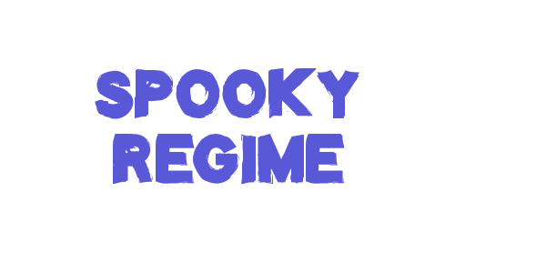 Spooky Regime font free