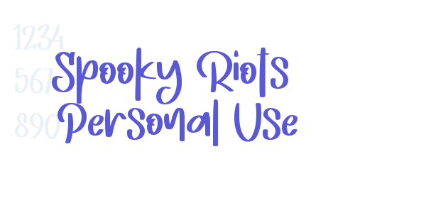 Spooky Riots – Personal Use font free