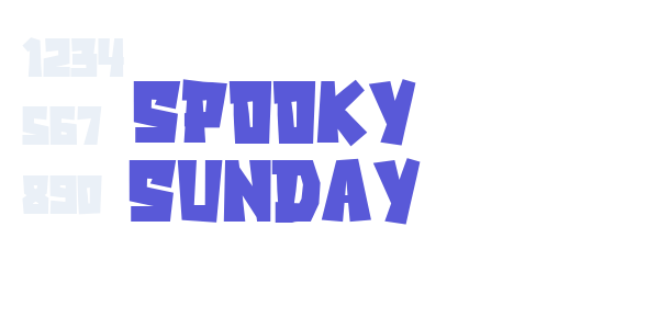 Spooky Sunday font free