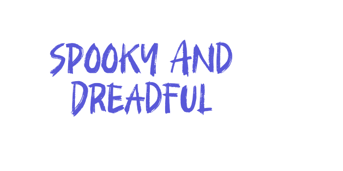 Spooky And Dreadful Font Download