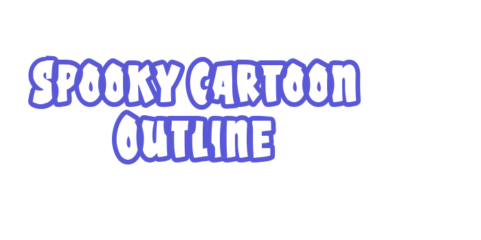 Spooky Cartoon Outline Font Download