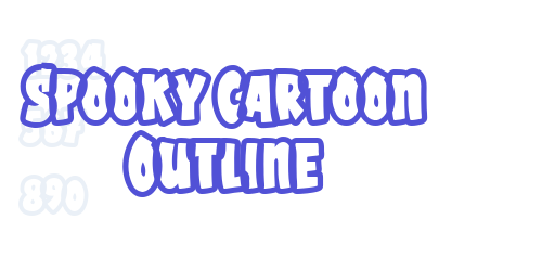 Spooky Cartoon Outline-font-download