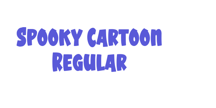 Spooky Cartoon Regular Font Download