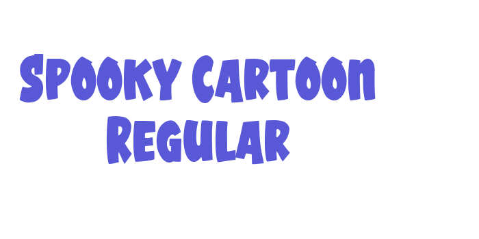 Spooky Cartoon Regular Font