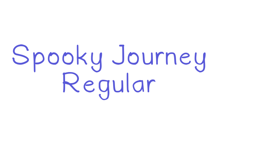 Spooky Journey Regular Font Download