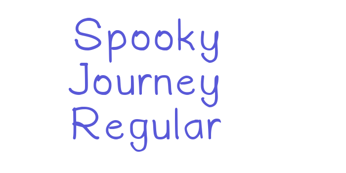 Spooky Journey Regular Font