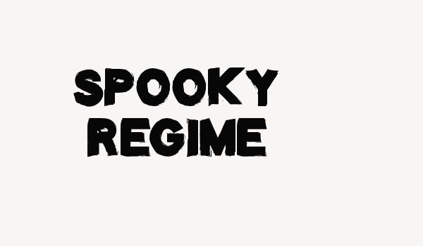 Spooky Regime Font