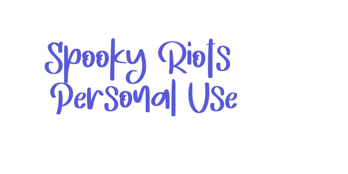 Spooky Riots – Personal Use Font Download