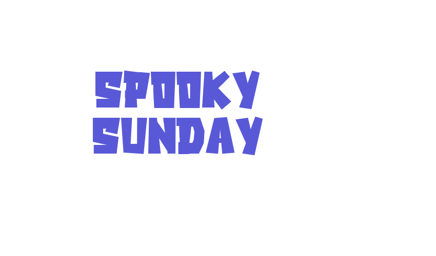 Spooky Sunday Font Download