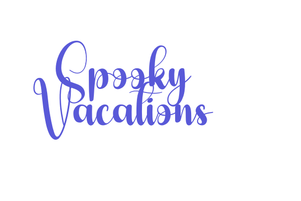 Spooky Vacations Font