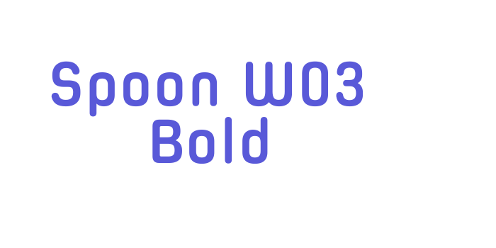 Spoon W03 Bold Font Download