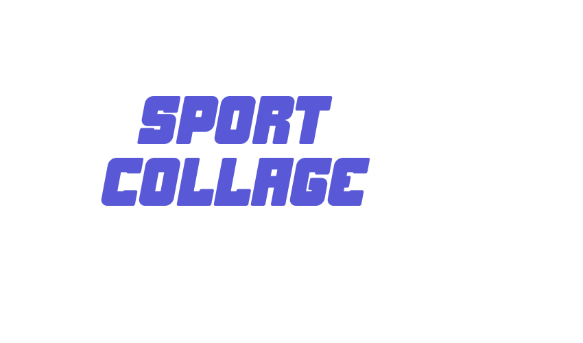 Sport Collage Font