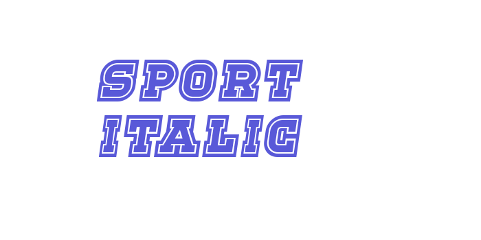 Sport Italic Font Download