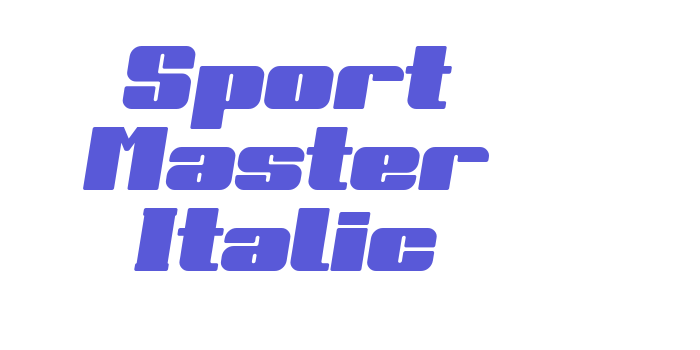 Sport Master Italic Font Download