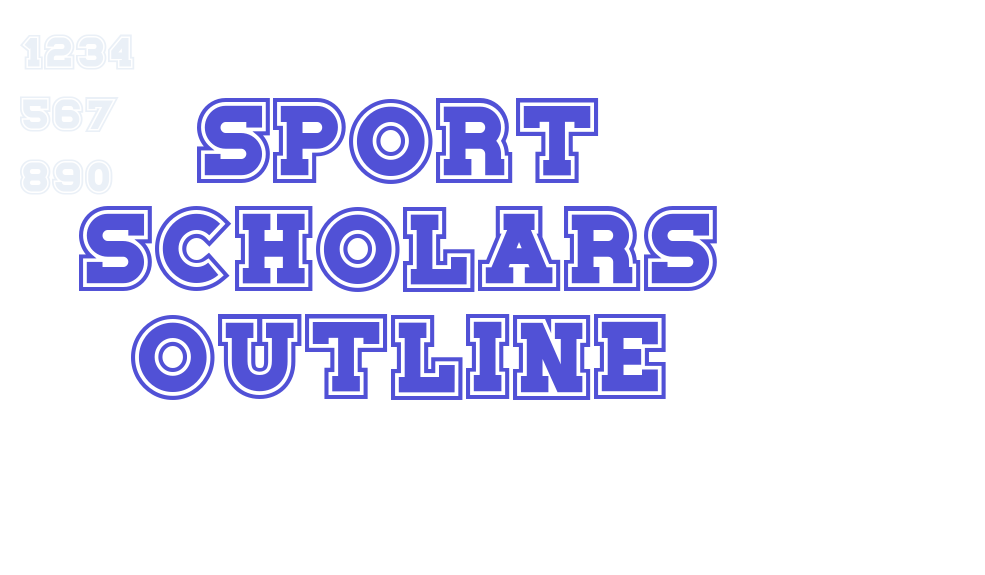 Sport Scholars Outline-font-download