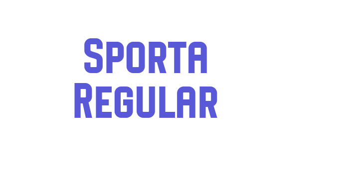 Sporta Regular Font