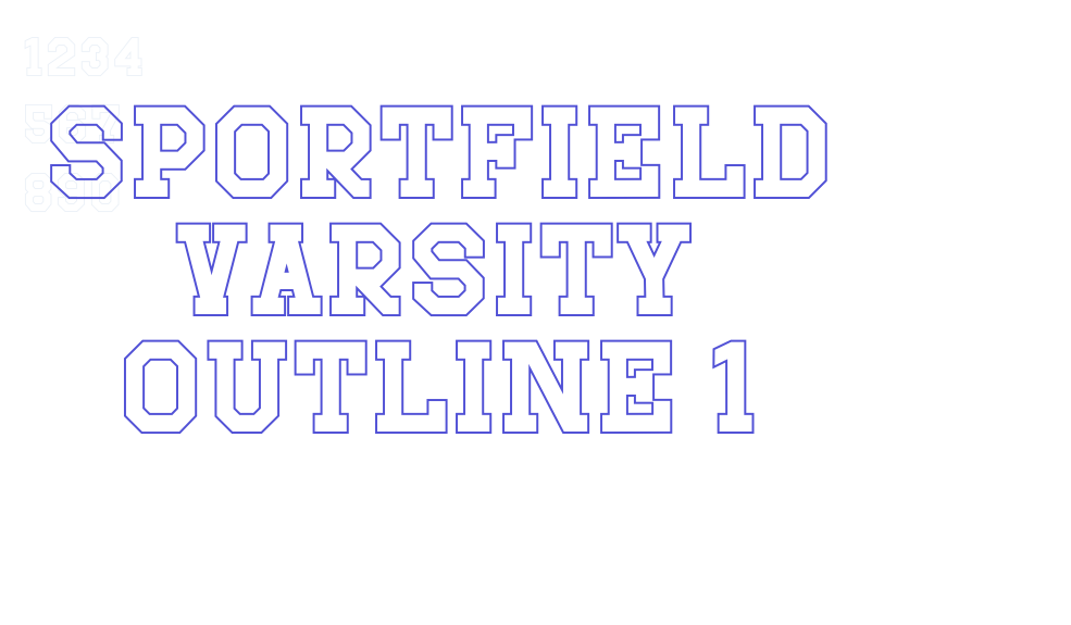 Sportfield Varsity Outline 1-font-download