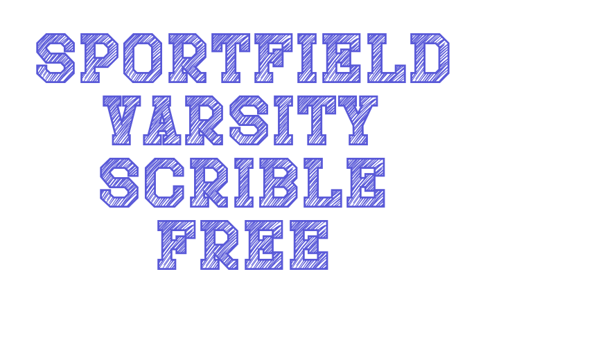 Sportfield Varsity Scrible free Font