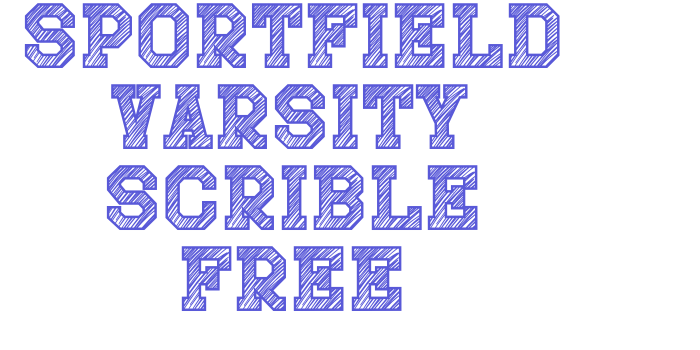 Sportfield Varsity Scrible free Font Download