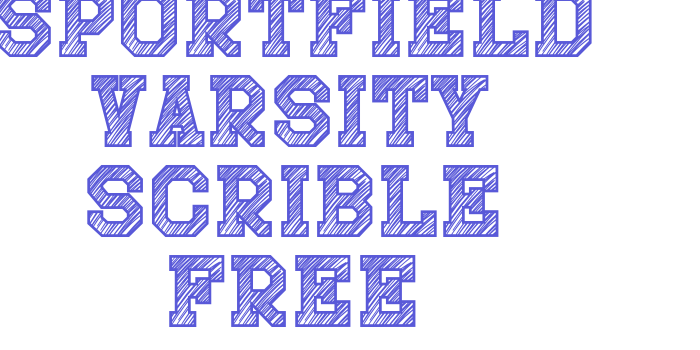 Sportfield Varsity Scrible free Font