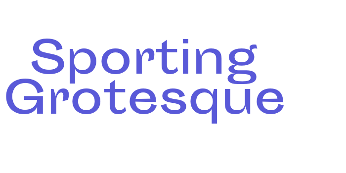 Sporting Grotesque Font Download