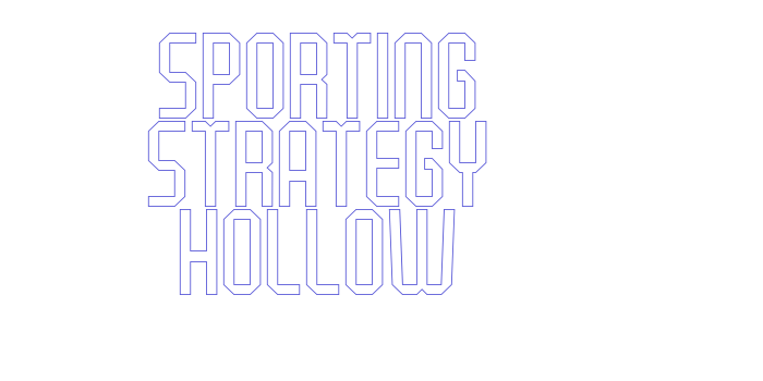 Sporting Strategy Hollow Font Download